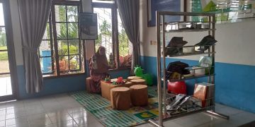 Hasanah Tartilah dan Produk Ecobrick masuk Dalam Etalase di Tanjab Timur , Jumat (04/08/2023). (Dok. A. Firdaus)