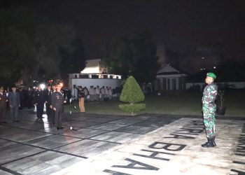 Pelaksanaan Upacara Renungan Suci di Taman Makam Pahlawan Satria Bakti, kota Jambi, Kamis (17/08/2023) (Dok. Siklusjambi)