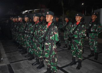 Apel Kehormatan dan Renungan Suci di TMP Satria Bhakti, Kamis (17/8/2023) (Dok.Penrem 042/Gapu)