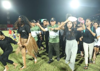 Penutupan Lomba Seni Budaya dan Olahraga Piala Kasad Tahun 2023 yang digelar di Stadion Mandala, Jayapura Papua, Jumat (18/8/2023). (Dok. Dispenad)