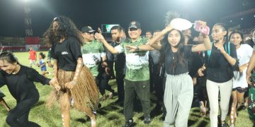 Penutupan Lomba Seni Budaya dan Olahraga Piala Kasad Tahun 2023 yang digelar di Stadion Mandala, Jayapura Papua, Jumat (18/8/2023). (Dok. Dispenad)