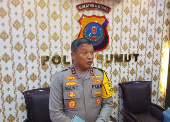 Kapolda Sumatera Utara (Sumut) Irjen. Pol. Agung Setya Imam Effendi saat memberi keterangan di Mapolda Sumut,  Senin (4/8/23). (Dok. Humas Polda Sumut)