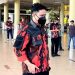 Ketua BKPB Pemuda Pancasila, Dicky Jaden ketika berada di bandara Sultan Thaha Jambi, Rabu (06/09/2023). (Dok. Siklusjambi)