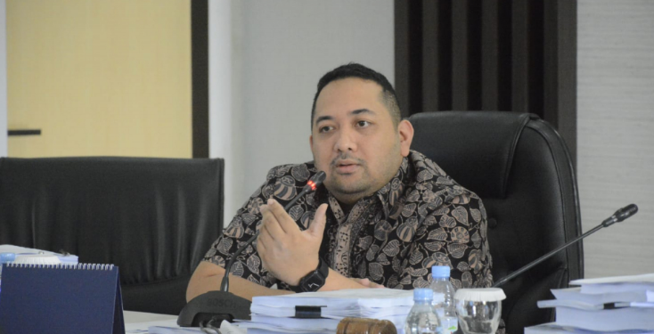 Wakil Ketua DPRD Pinto Jayanegara saat hearing di Gedung DPRD Provinsi Jambi beberapa waktu lalu (Dok. Hadian)