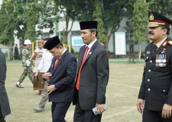 Ketua DPRD Jambi Hadiri Upacara dan Syukuran Hut TNI ke 78 di Makorem 042/Gapu, Kamis (05/10/2023). (Dok. Hadian)