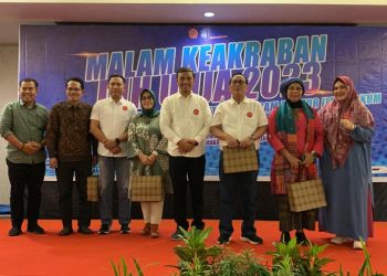 Edi Purwanto saat Hadiri Makrab Dokter Ilmu Hukum Unja 2023, Sabtu (18/11) (Dok. Hadian - Humas)