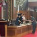 Rapat Paripurna terkait Pandangan Umum Fraksi Terhadap Nota Pengantar LKPJ Gubernur Jambi di Gedung DPRD Provinsi Jambi, Sabtu (30/3). (Dok. Hadian - Humas)